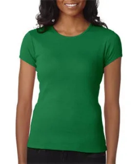 1001 Bella Canvas Ladies' Baby Rib Short-Sleeve Crew Neck Tee Kelly