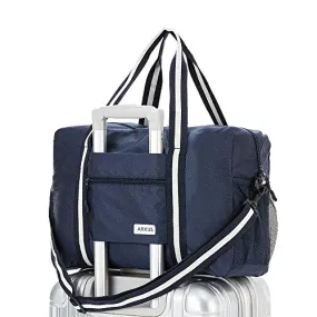 Arxus Travel Lightweight Waterproof Foldable Storage Carry Luggage Duffle Tote Bag (Navy Blue)