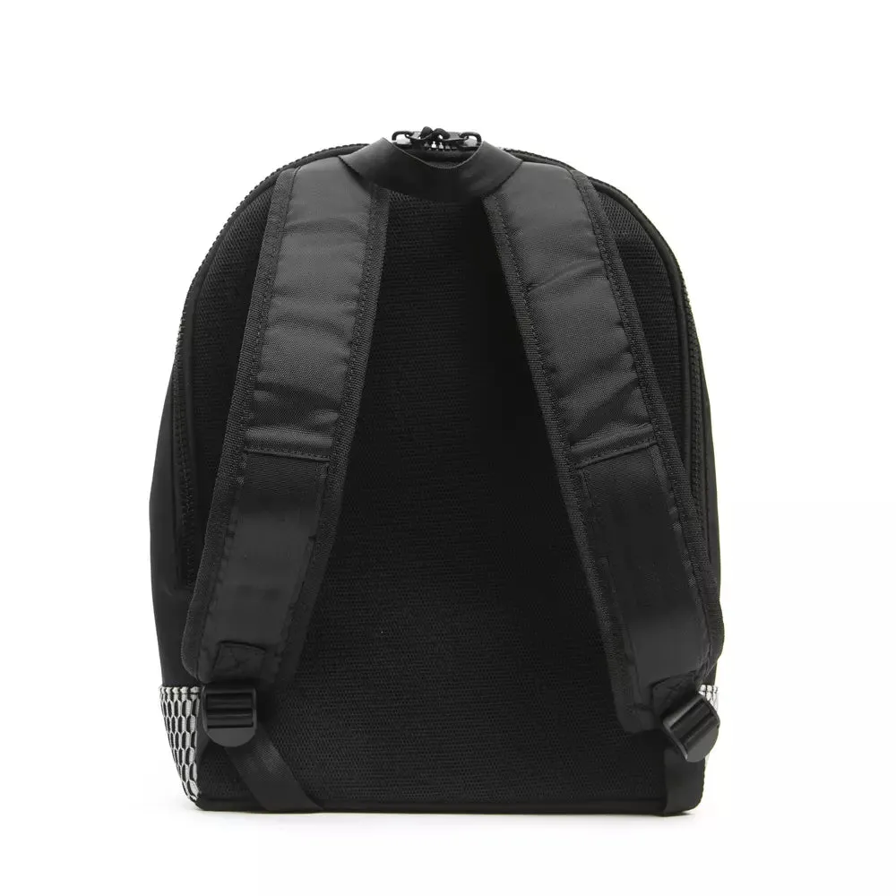 Automobili Lamborghini Sleek Black Backpack with Adjustable Straps