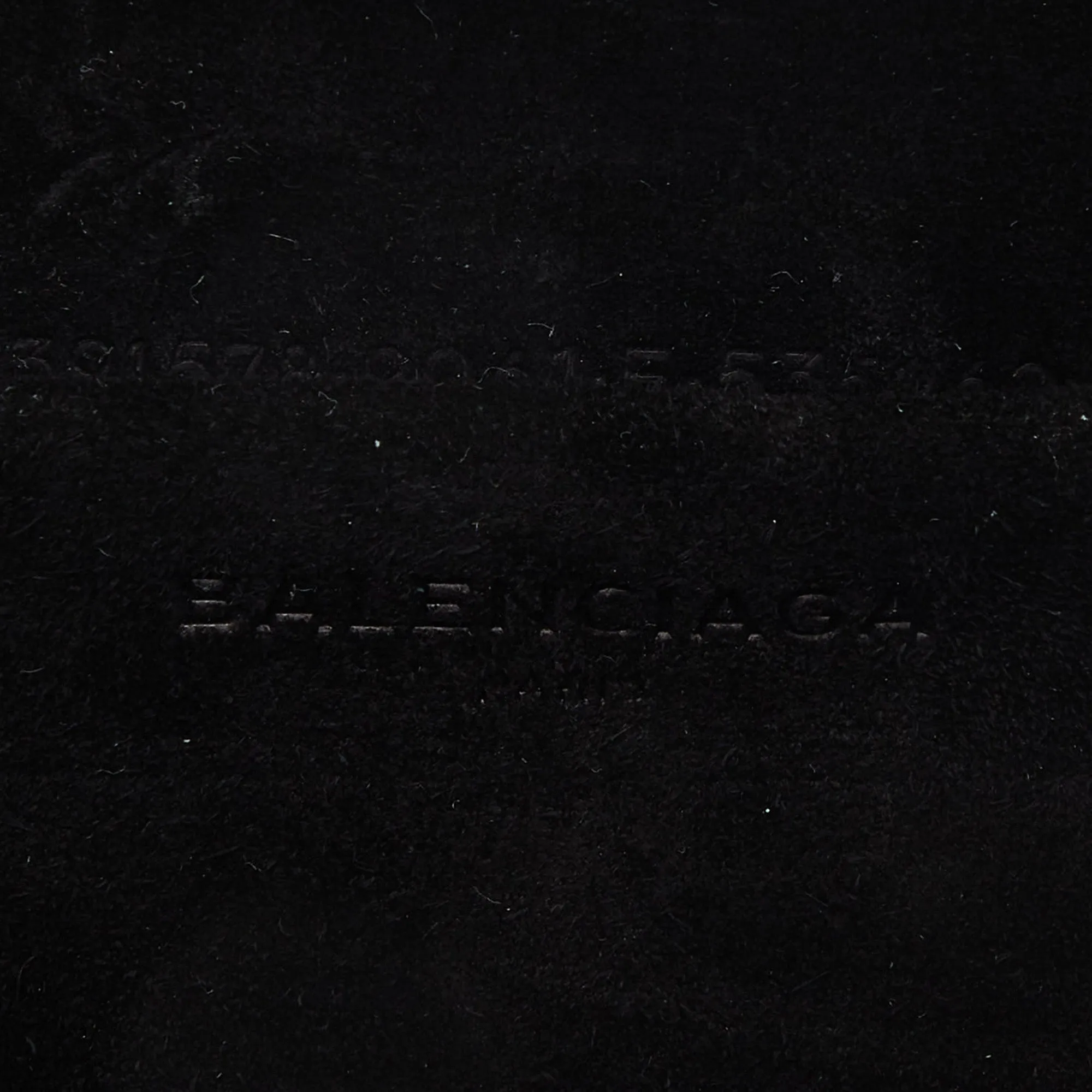 BALENCIAGA Off White/Black Marble Leather Le Dix Minaudiere Box Clutch