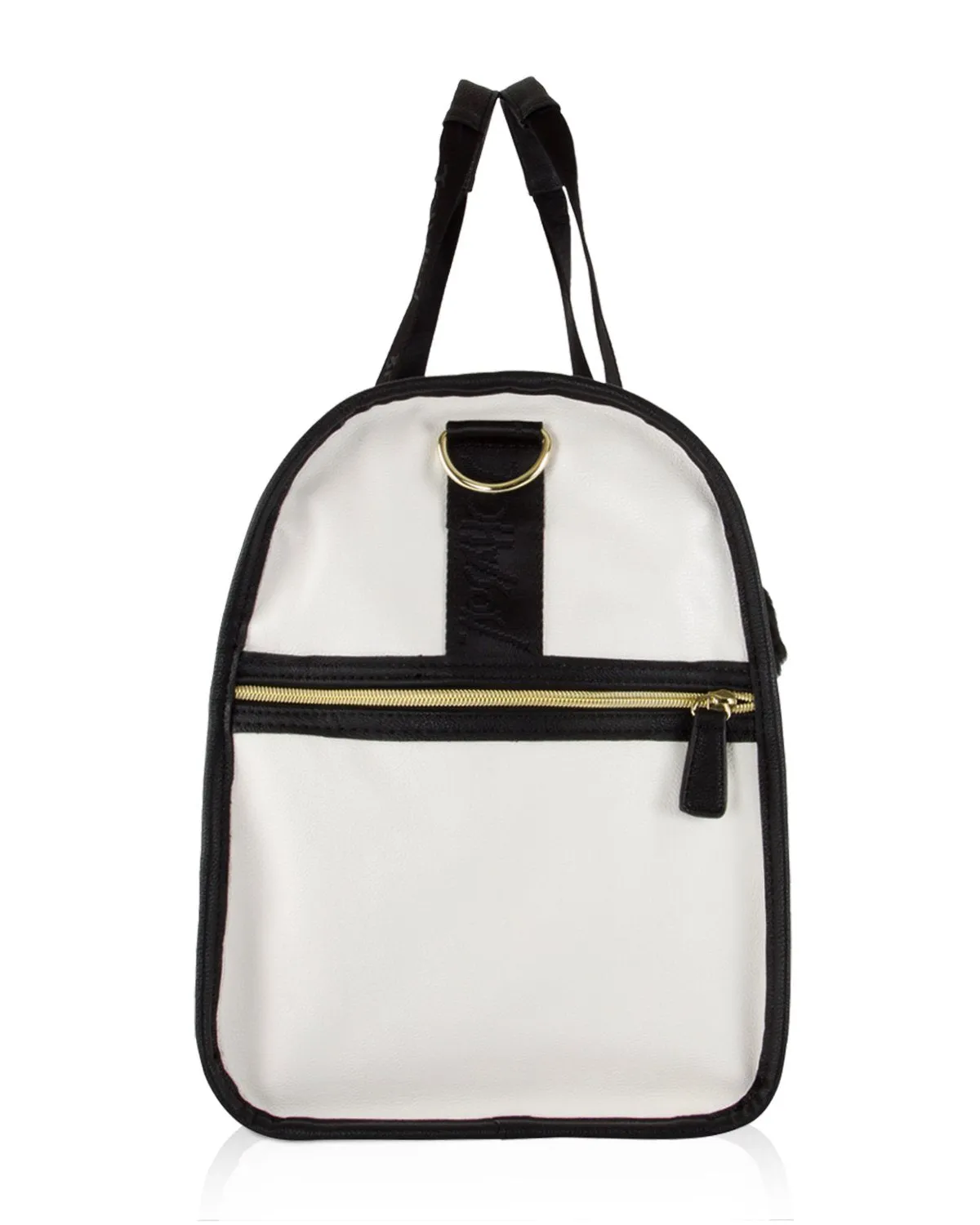 Betsey Johnson Chevron Carry On Weekender Travel Duffel Bag - Black White