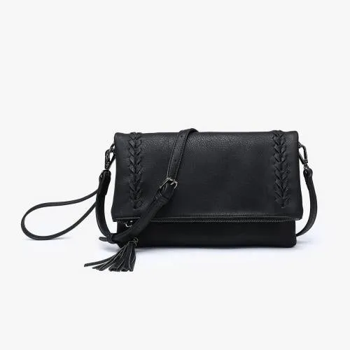 Black Isadora Tassel Crossbody