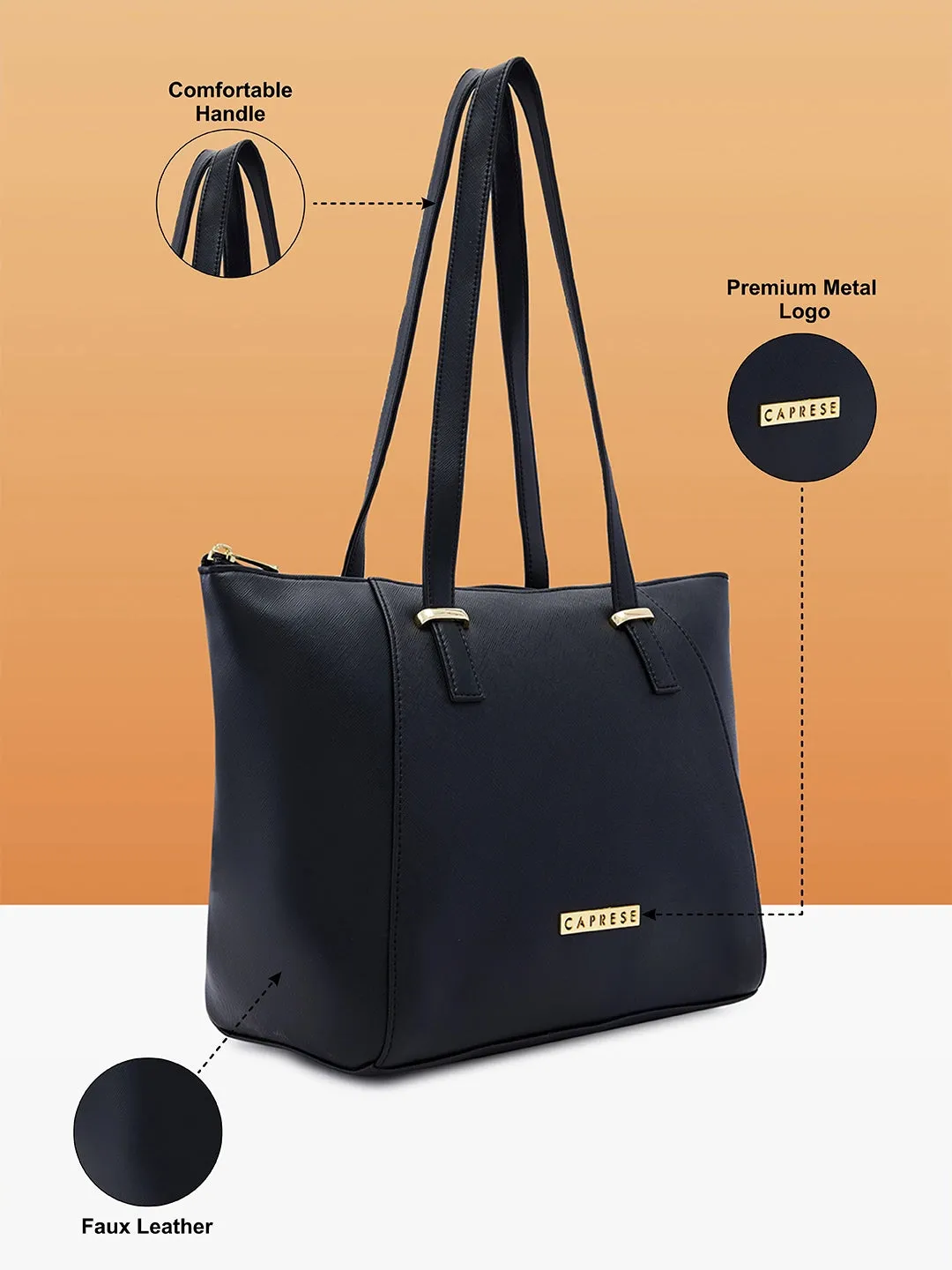 Caprese Afra Tote Medium Black