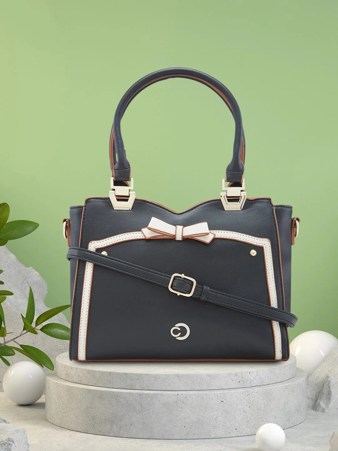 Caprese Amayra Satchel Medium Black