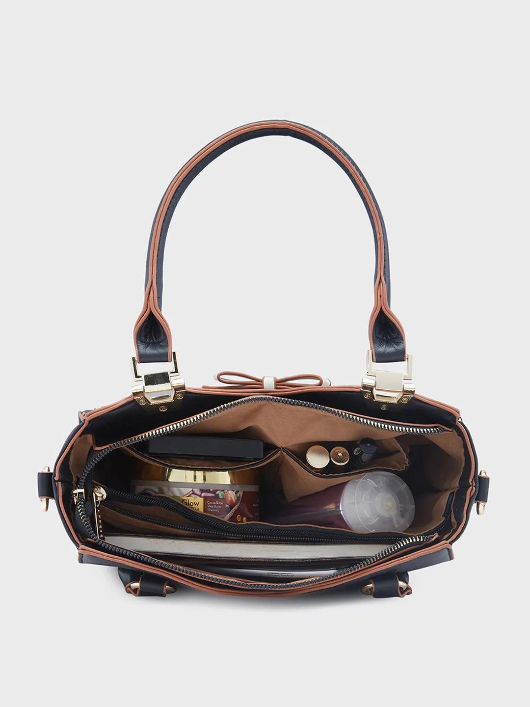 Caprese Amayra Satchel Medium Black