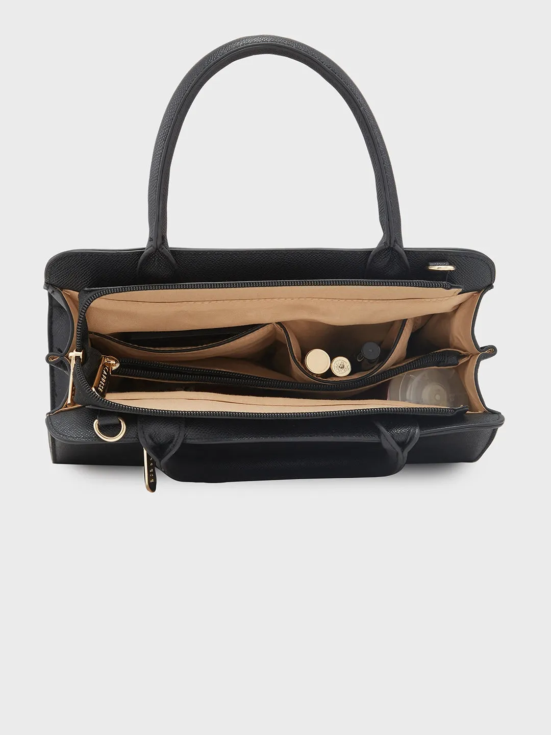 Caprese Daphne Satchel Medium Black