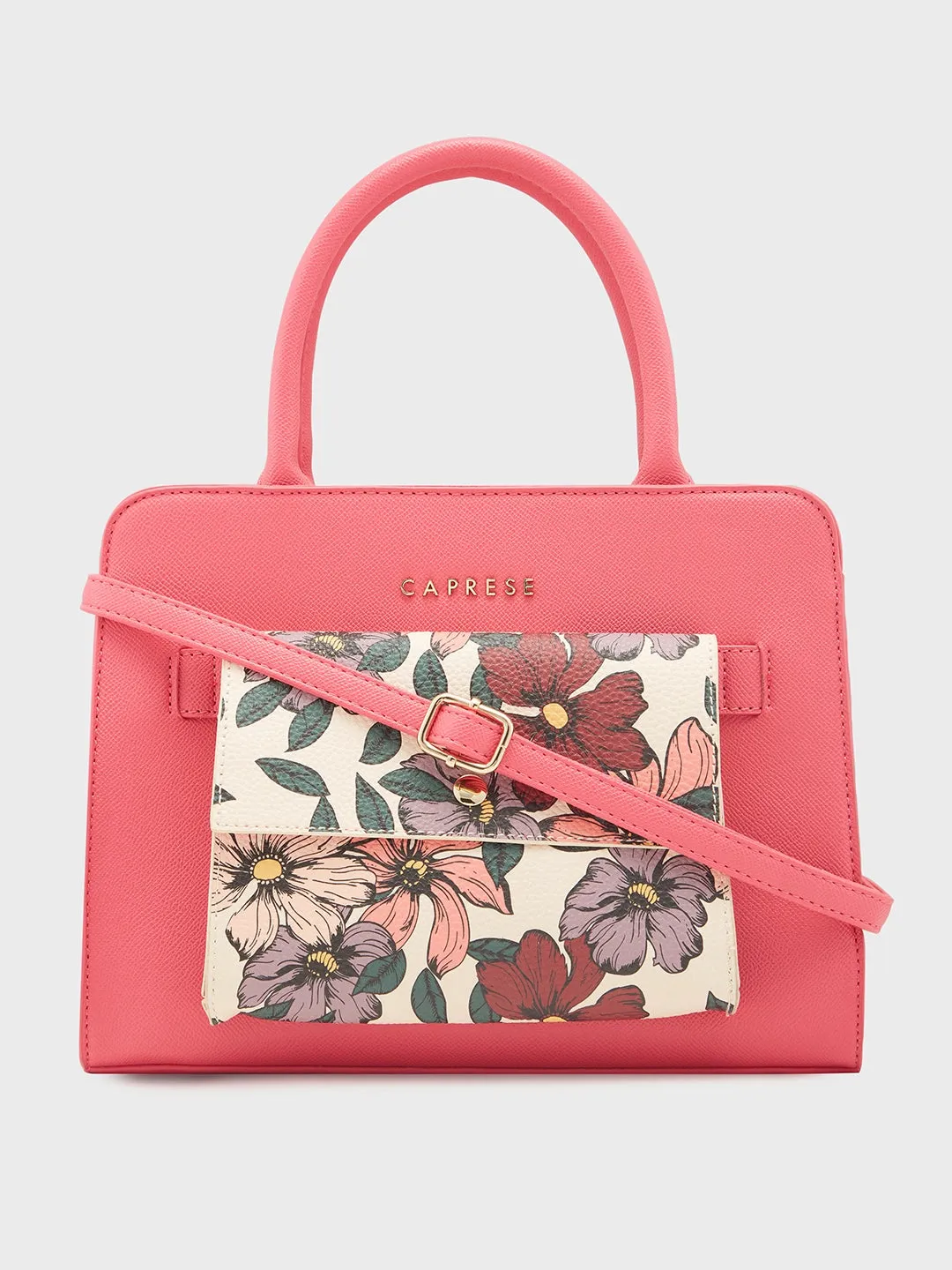 Caprese Daphne Satchel Medium Fuchsia