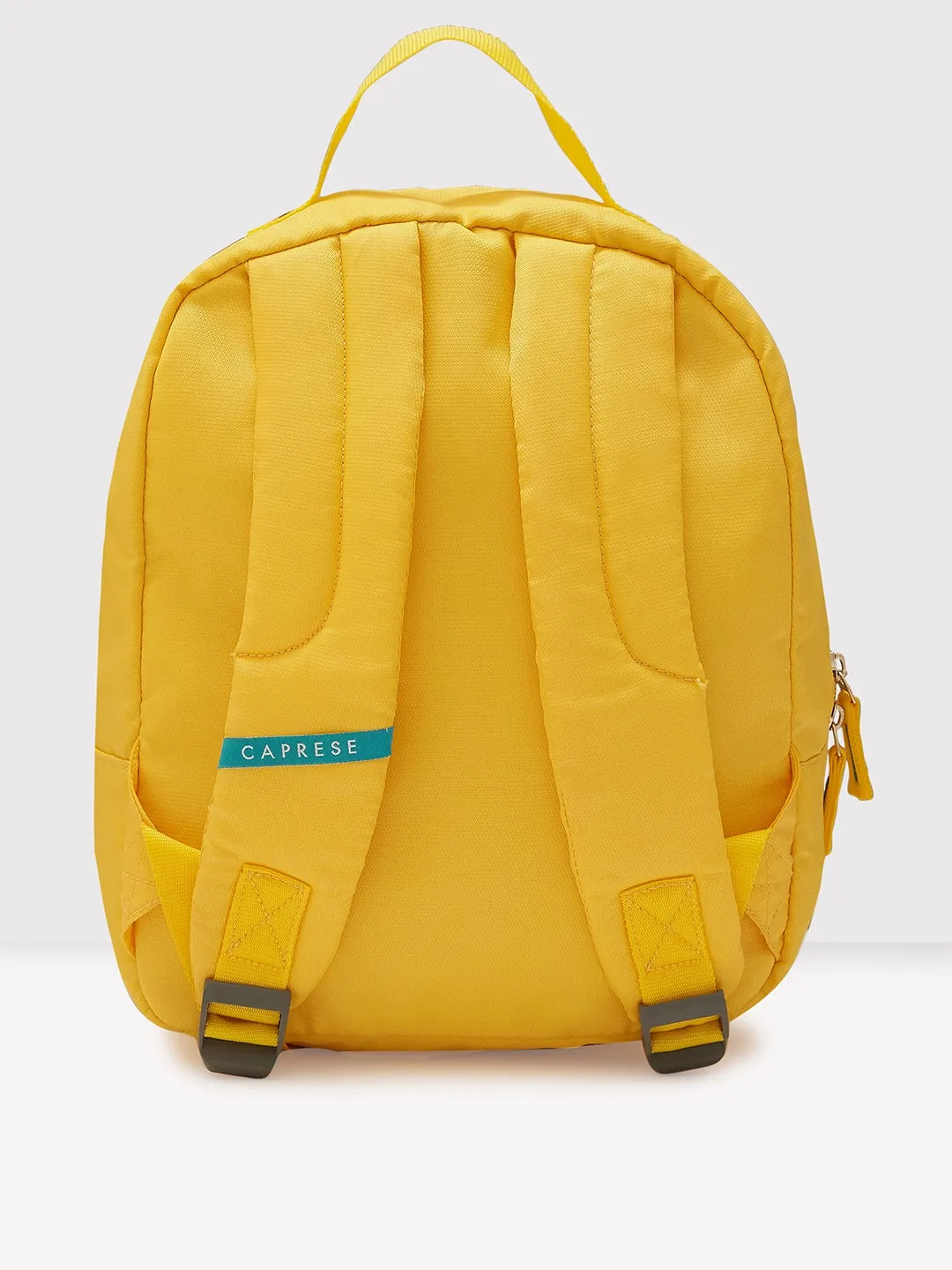 Caprese Xenia Backpack Small Yellow Printed