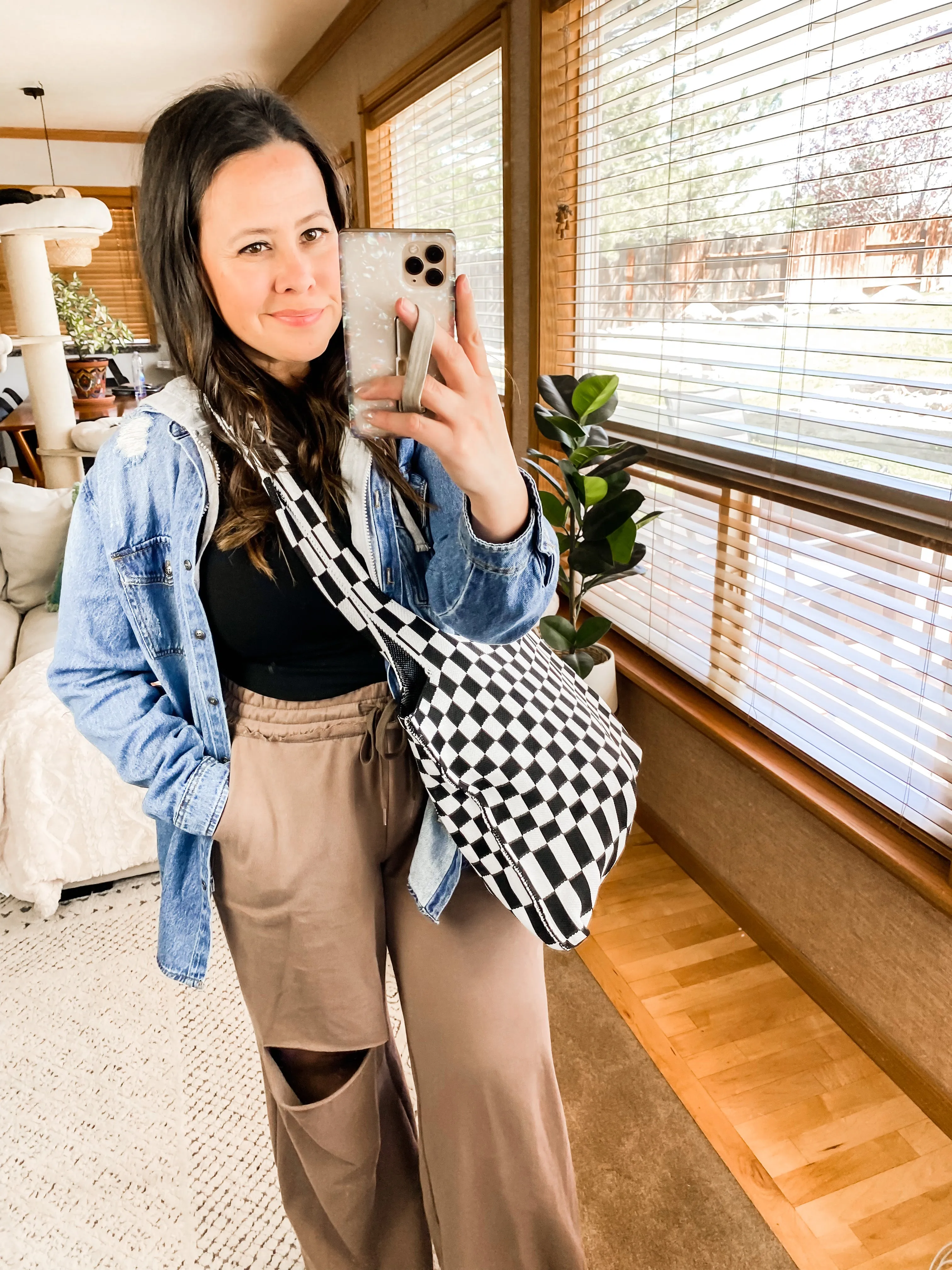 Checkerboard Lazy Wind Big Bag