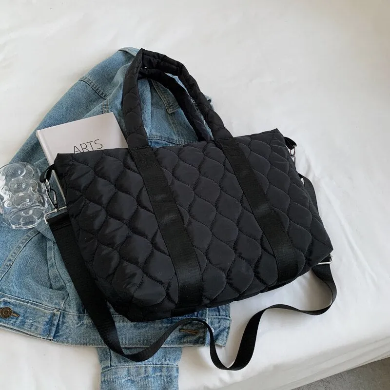 Christmas Gift Fall/winter Large-capacity Bag New Bag Girl Fashion Messenger Bag Shoulder Bag Tote Bag Clothing Bag Underarm Bag Dual-use Bag