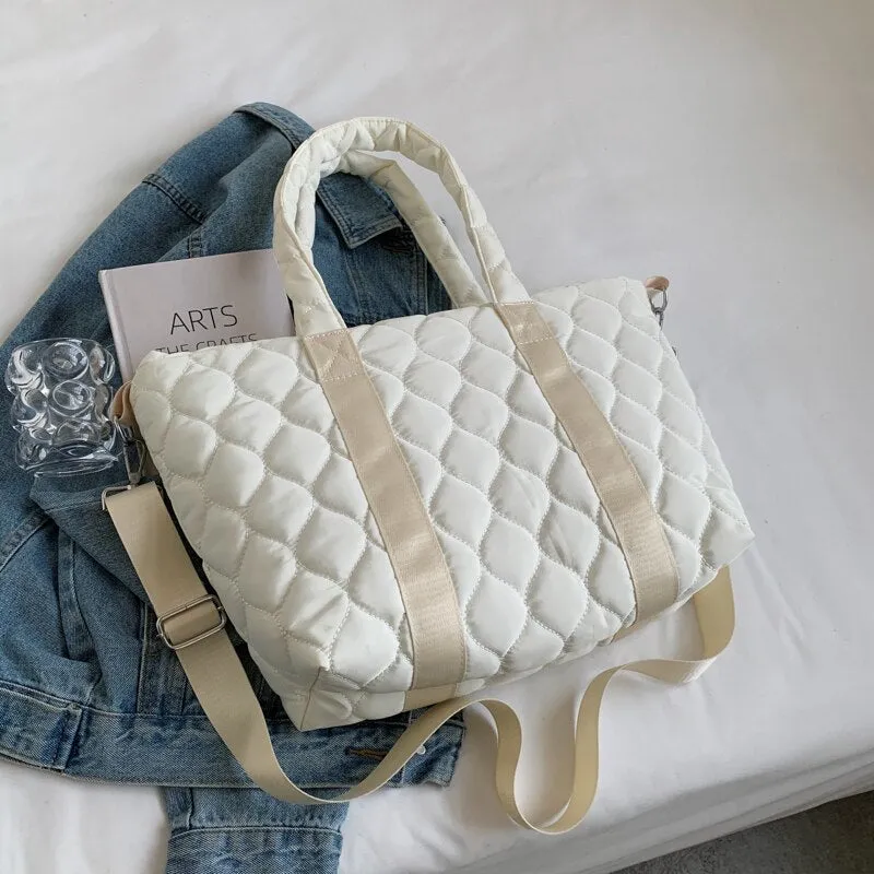 Christmas Gift Fall/winter Large-capacity Bag New Bag Girl Fashion Messenger Bag Shoulder Bag Tote Bag Clothing Bag Underarm Bag Dual-use Bag
