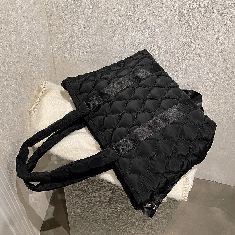 Christmas Gift Fall/winter Large-capacity Bag New Bag Girl Fashion Messenger Bag Shoulder Bag Tote Bag Clothing Bag Underarm Bag Dual-use Bag