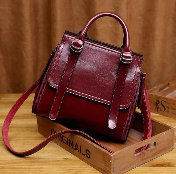 Christmas Gift LUYO Real Genuine Leather Handbags Luxury Brand Handbags Women Bags Designer Female Crossbody Bags For Women Shoulder Bag Ladies