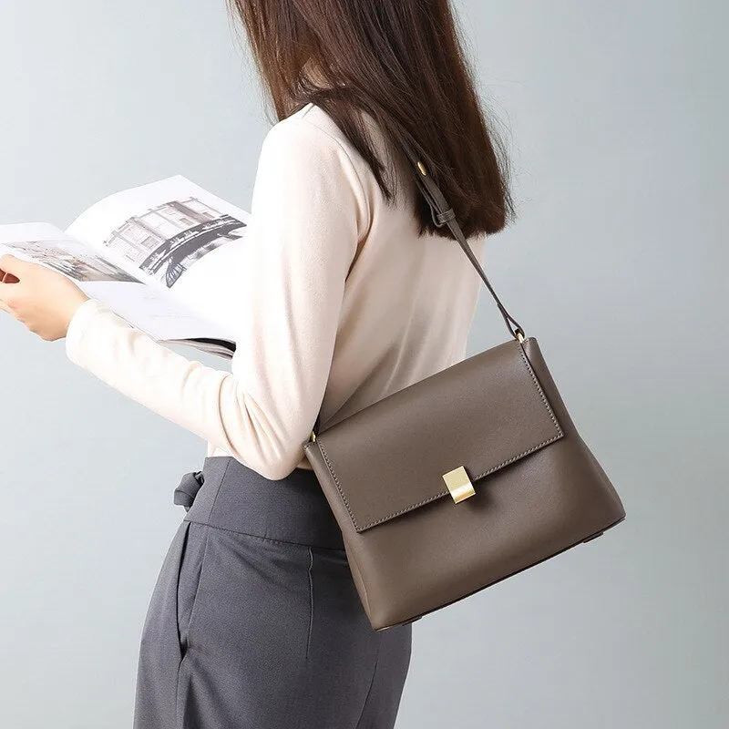 Christmas Gift Natural Genuine Leather Female Shoulder Bags 2021 Women's Brand Crossbody Purses And Handbags For Women Luxury Designer Handbag