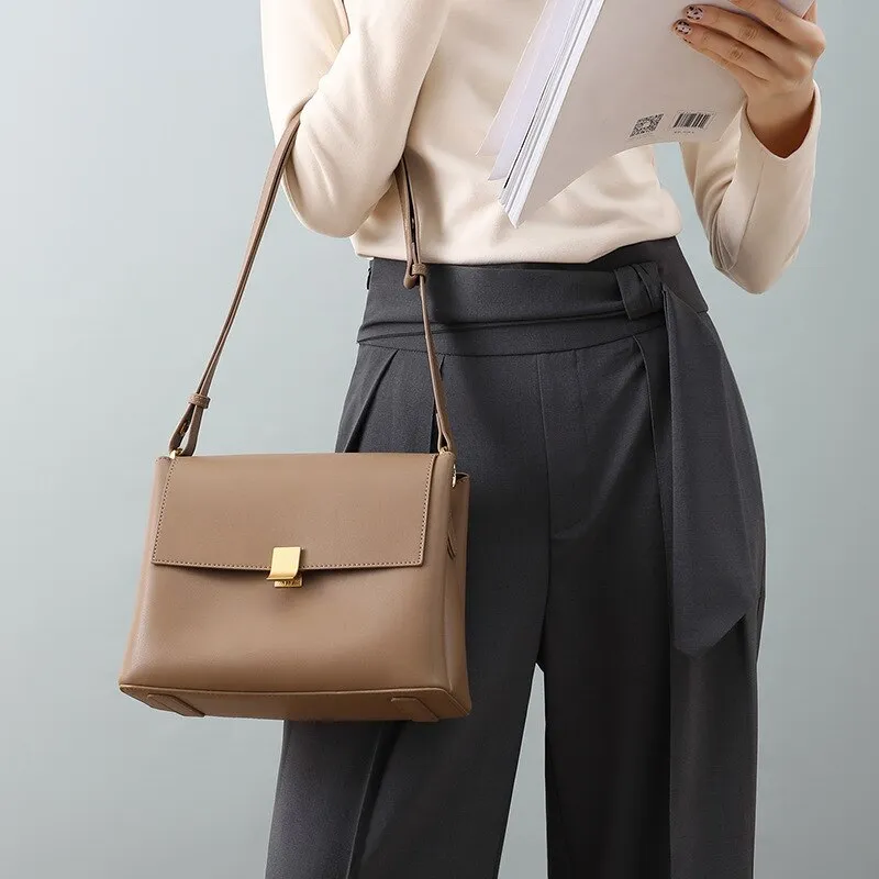 Christmas Gift Natural Genuine Leather Female Shoulder Bags 2021 Women's Brand Crossbody Purses And Handbags For Women Luxury Designer Handbag