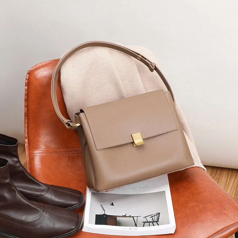 Christmas Gift Natural Genuine Leather Female Shoulder Bags 2021 Women's Brand Crossbody Purses And Handbags For Women Luxury Designer Handbag
