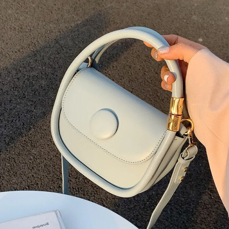 Christmas Gift Solid color Square Tote bag 2021 Summer New High-quality PU Leather Women's Designer Handbag Small Shoulder Messenger Bag Purses