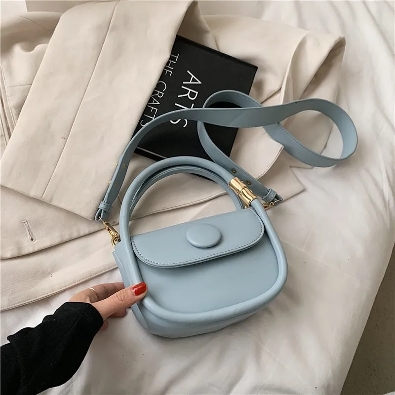 Christmas Gift Solid color Square Tote bag 2021 Summer New High-quality PU Leather Women's Designer Handbag Small Shoulder Messenger Bag Purses