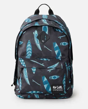 Double Dome 24L BTS Backpack in Black & Blue