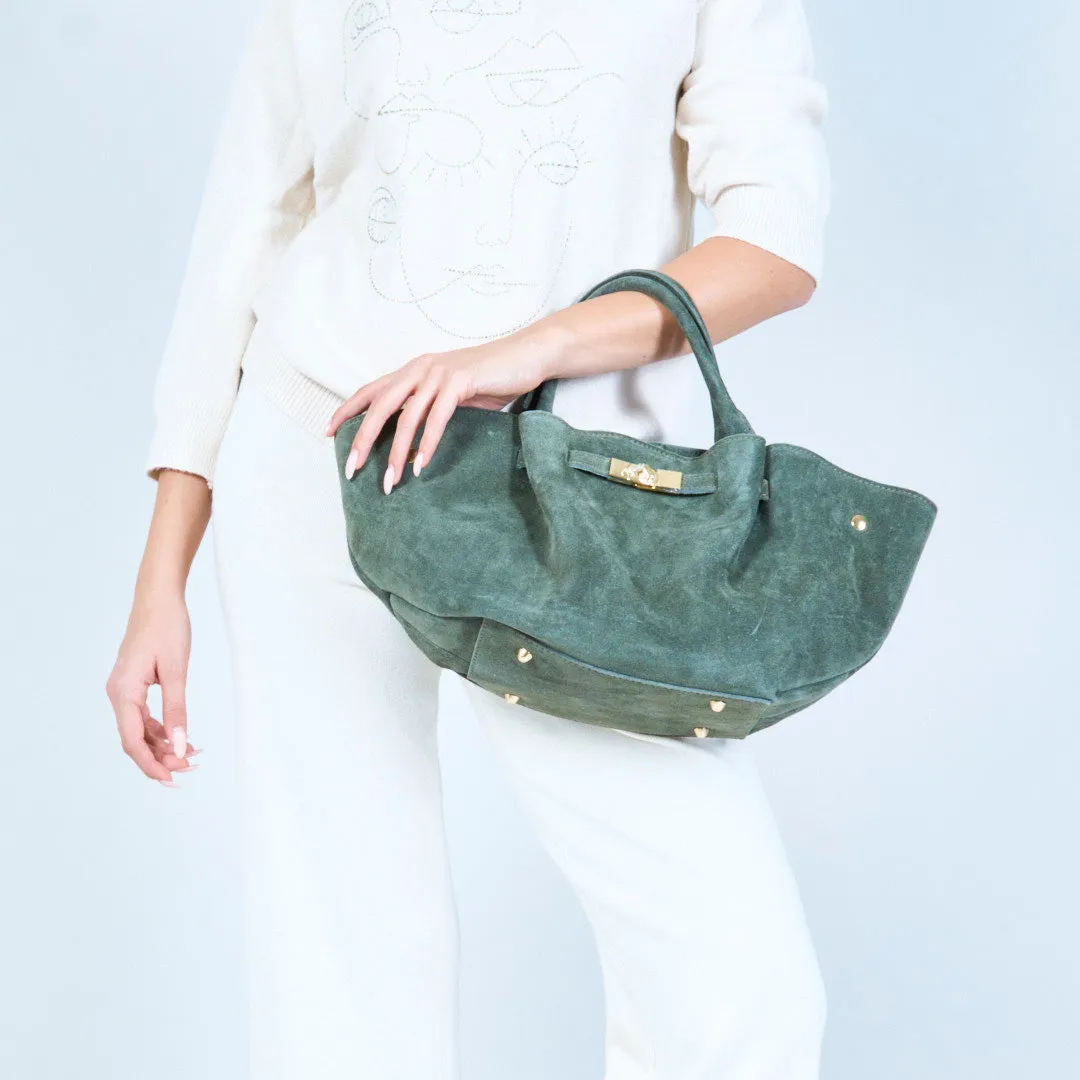 Elegant suede handbags wholesale