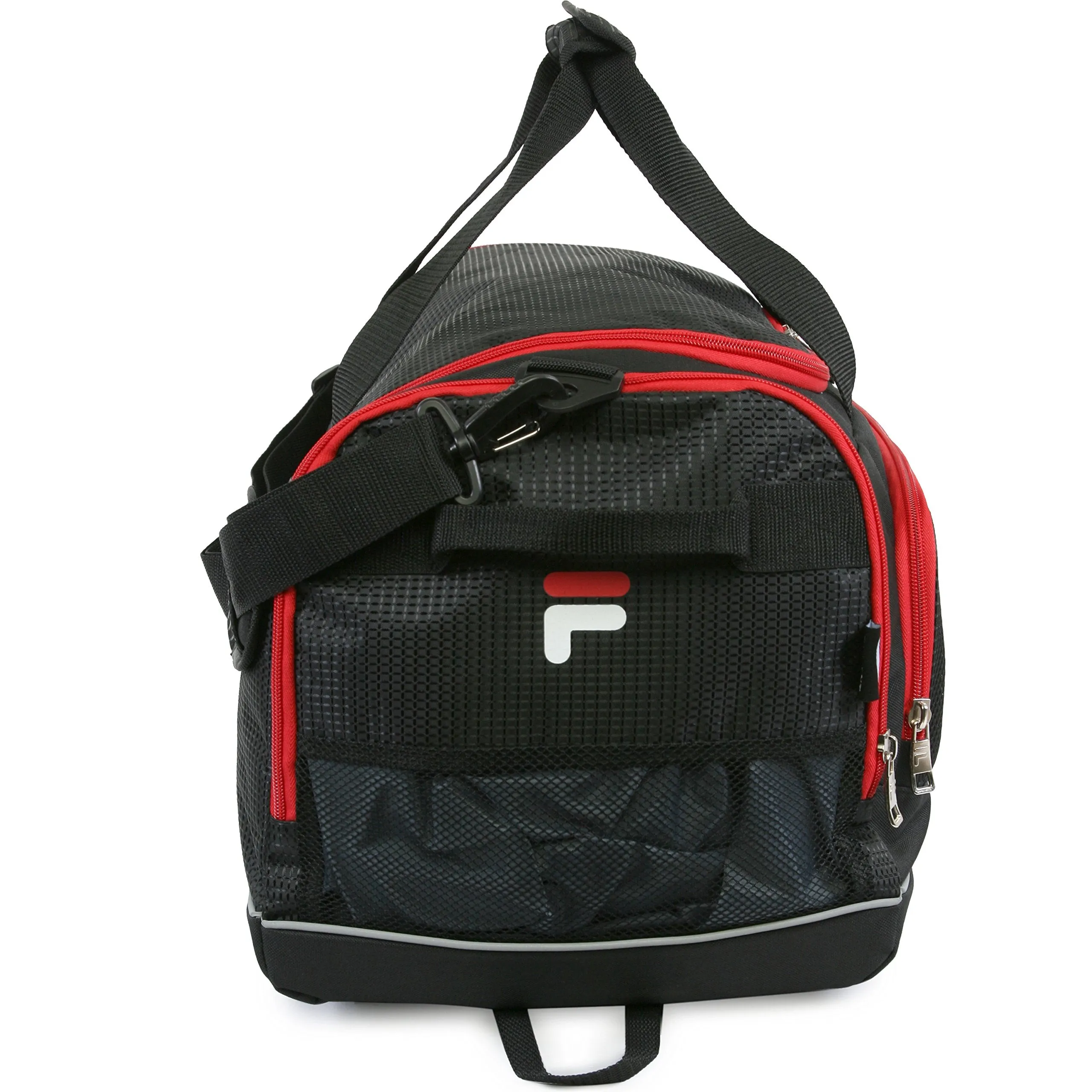 Fila Cypress Small Sport Duffel Bag, Black/Red, One Size
