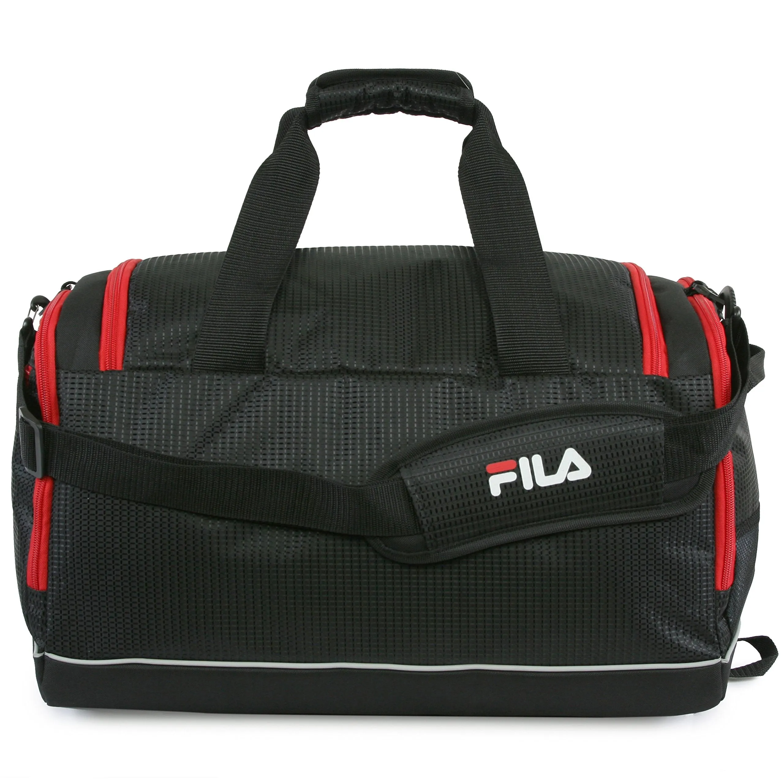 Fila Cypress Small Sport Duffel Bag, Black/Red, One Size