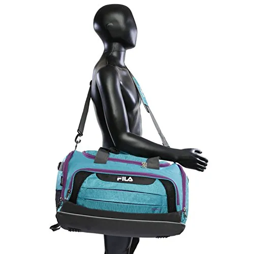 Fila Cypress Small Sport Duffel Bag, Teal/Purple, One Size