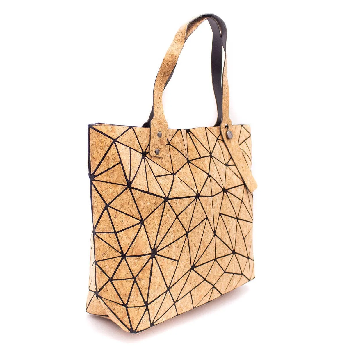 Geometric Cork Tote  BAG-2025