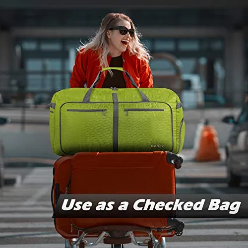 Gonex 100L Foldable Travel Duffel Bag for Luggage Gym Sports, Lightweight Travel Bag with Big