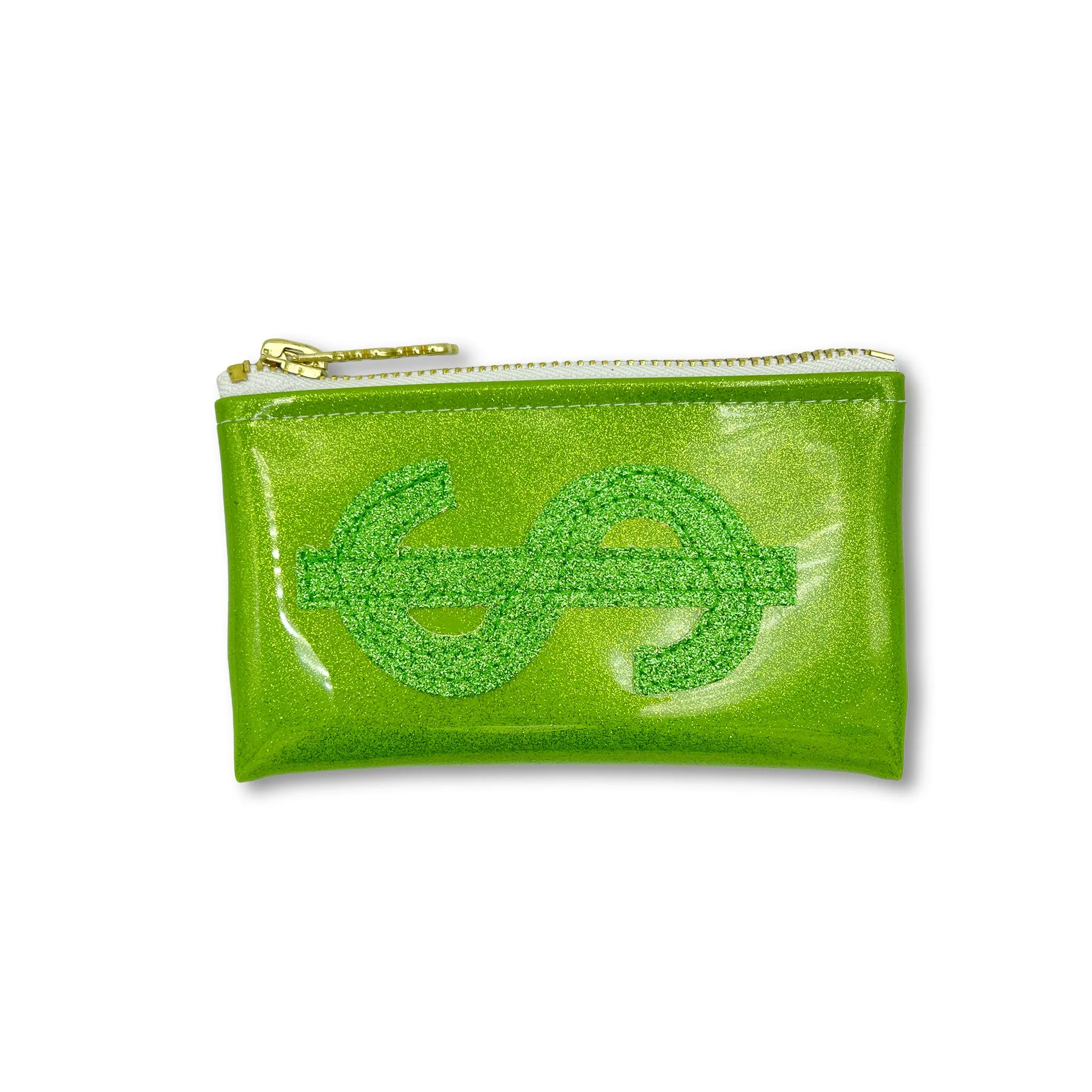 Green Glitter Cash Keychain Clutch! 💚✨
