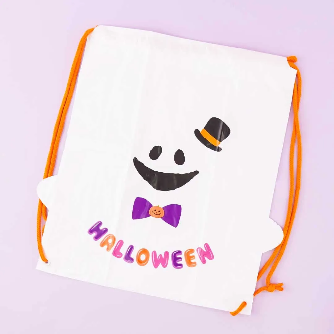 Halloween Ghost Vinyl Knapsack