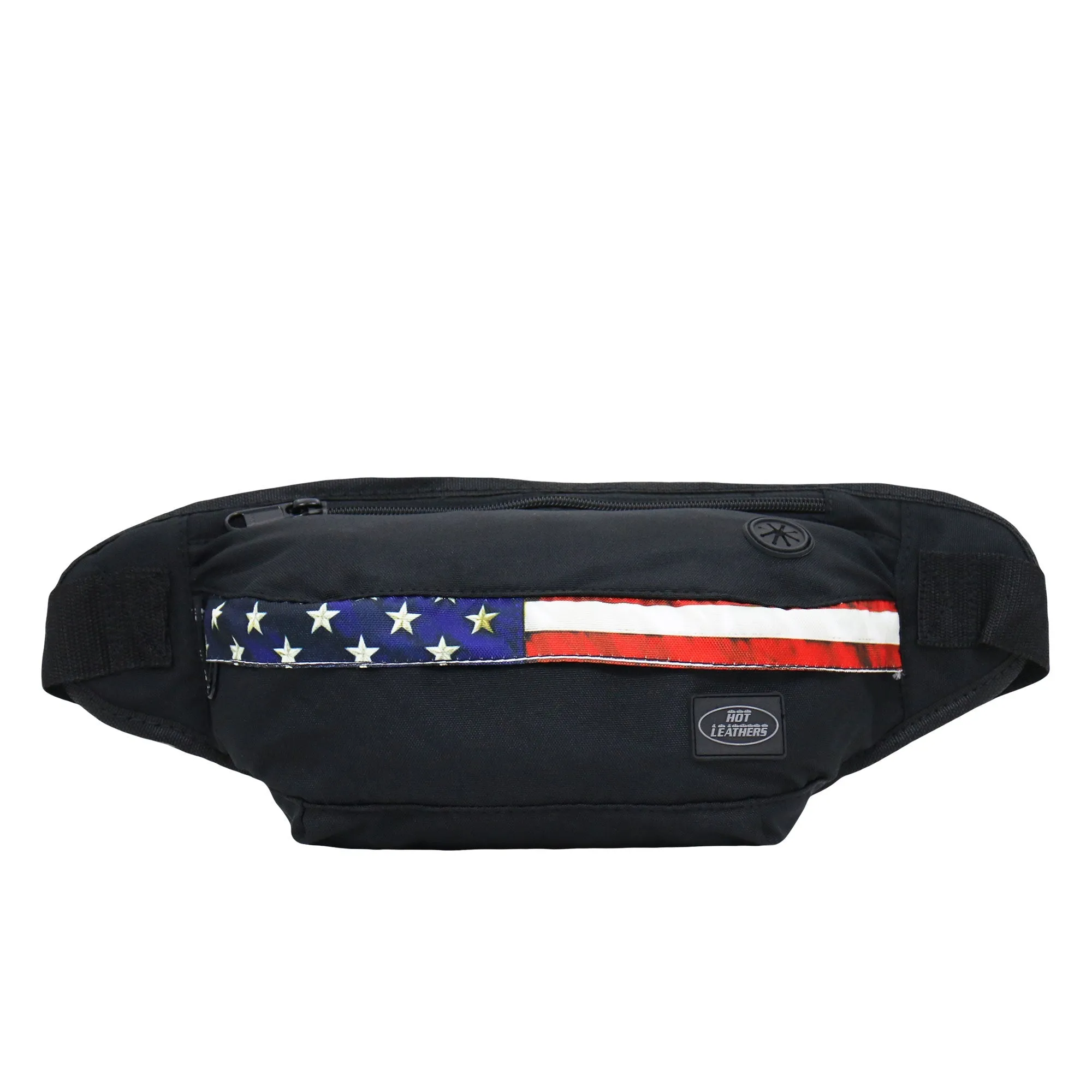 Hot Leathers Flag Strip Leather Belly Bag