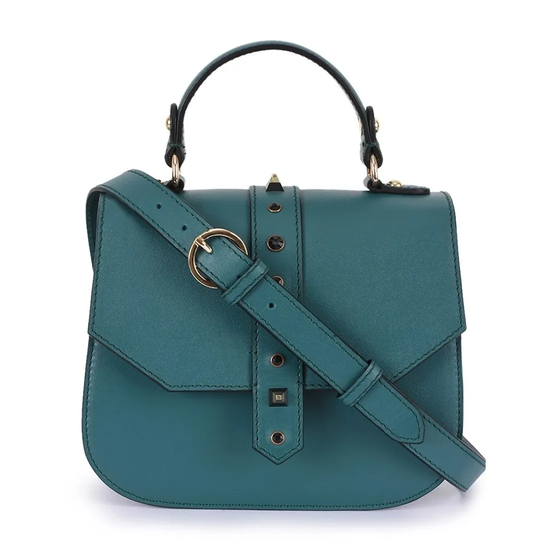 Leather Green Crossbody Bag