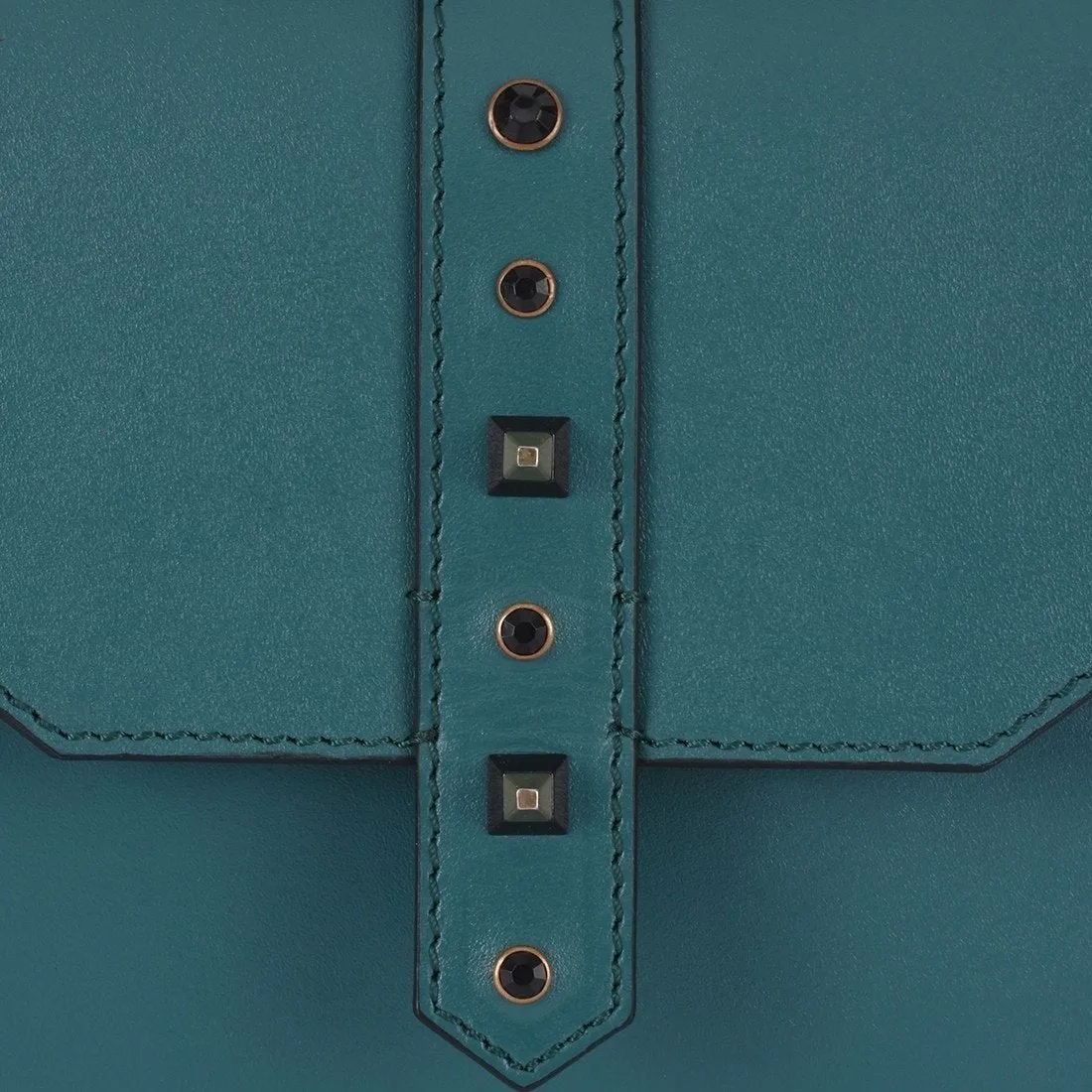 Leather Green Crossbody Bag