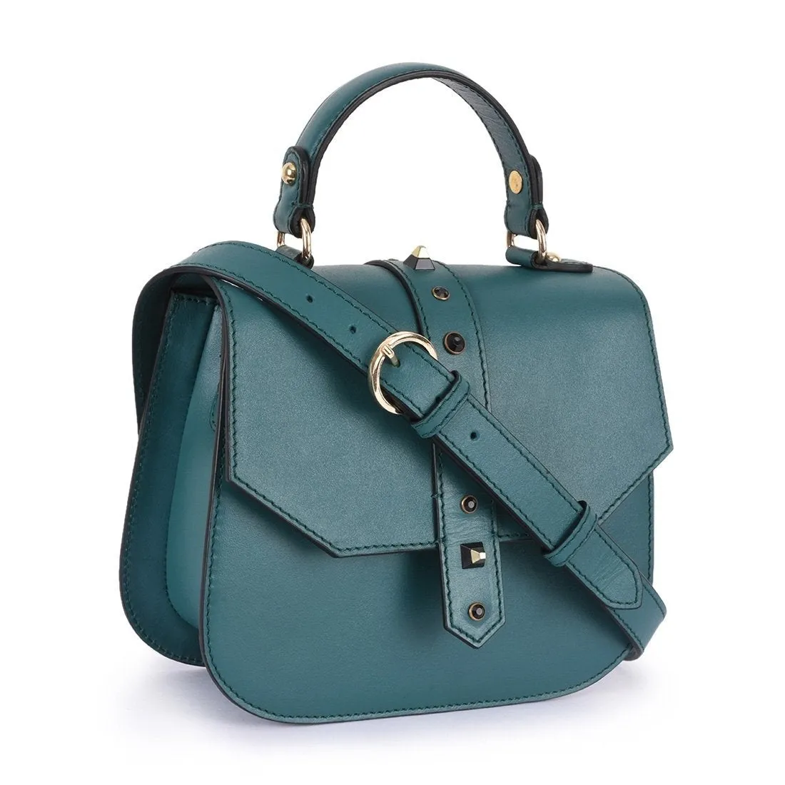 Leather Green Crossbody Bag