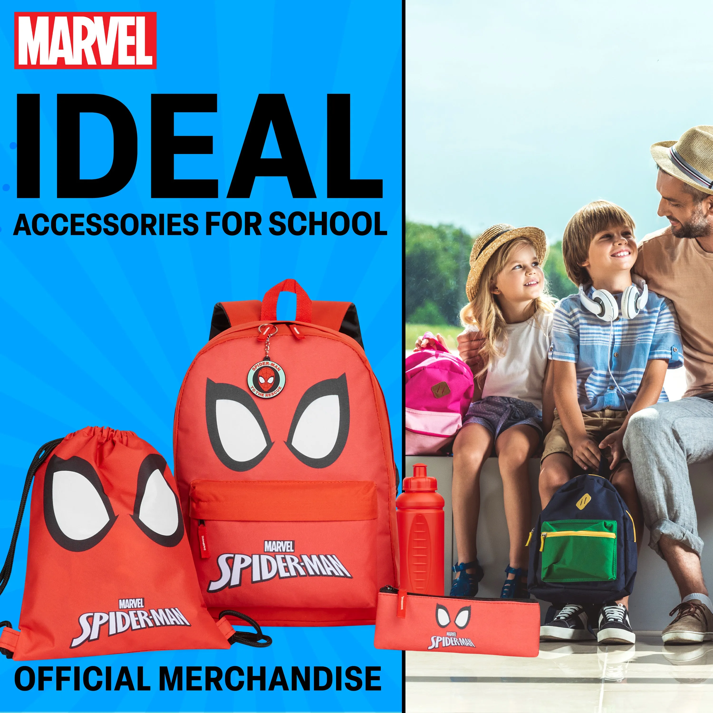 Marvel School Bag Set, 5 Piece Set