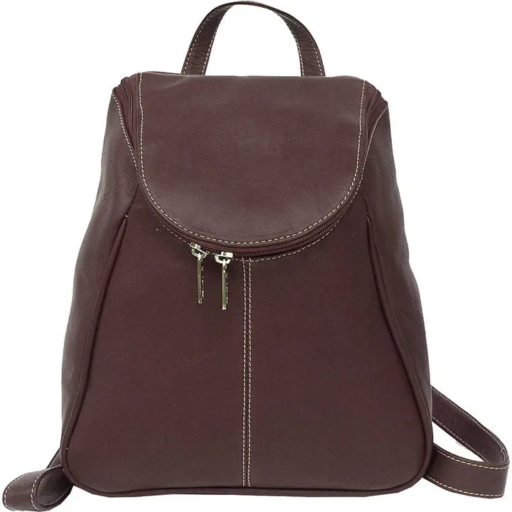 Piel Leather U Zip Backpack Assorted Colors