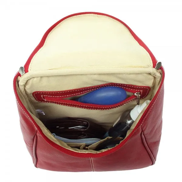 Piel Leather U Zip Backpack Assorted Colors