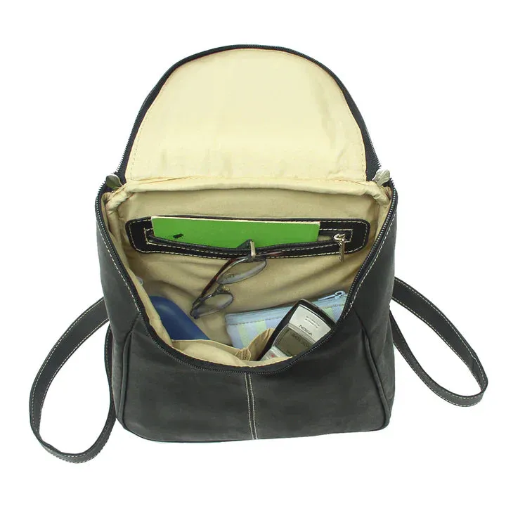 Piel Leather U Zip Backpack Assorted Colors