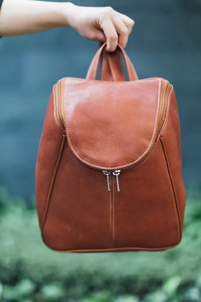 Piel Leather U Zip Backpack Assorted Colors