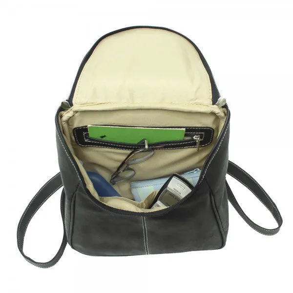 Piel Leather U Zip Backpack Assorted Colors