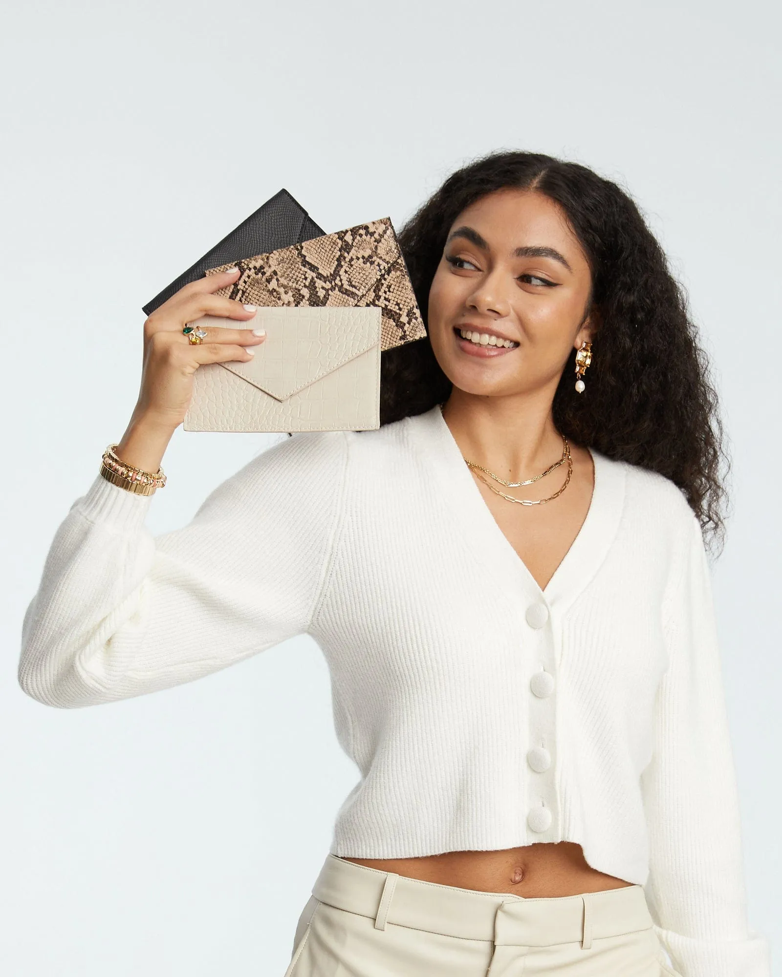 Print Vennisa Clutch Bag