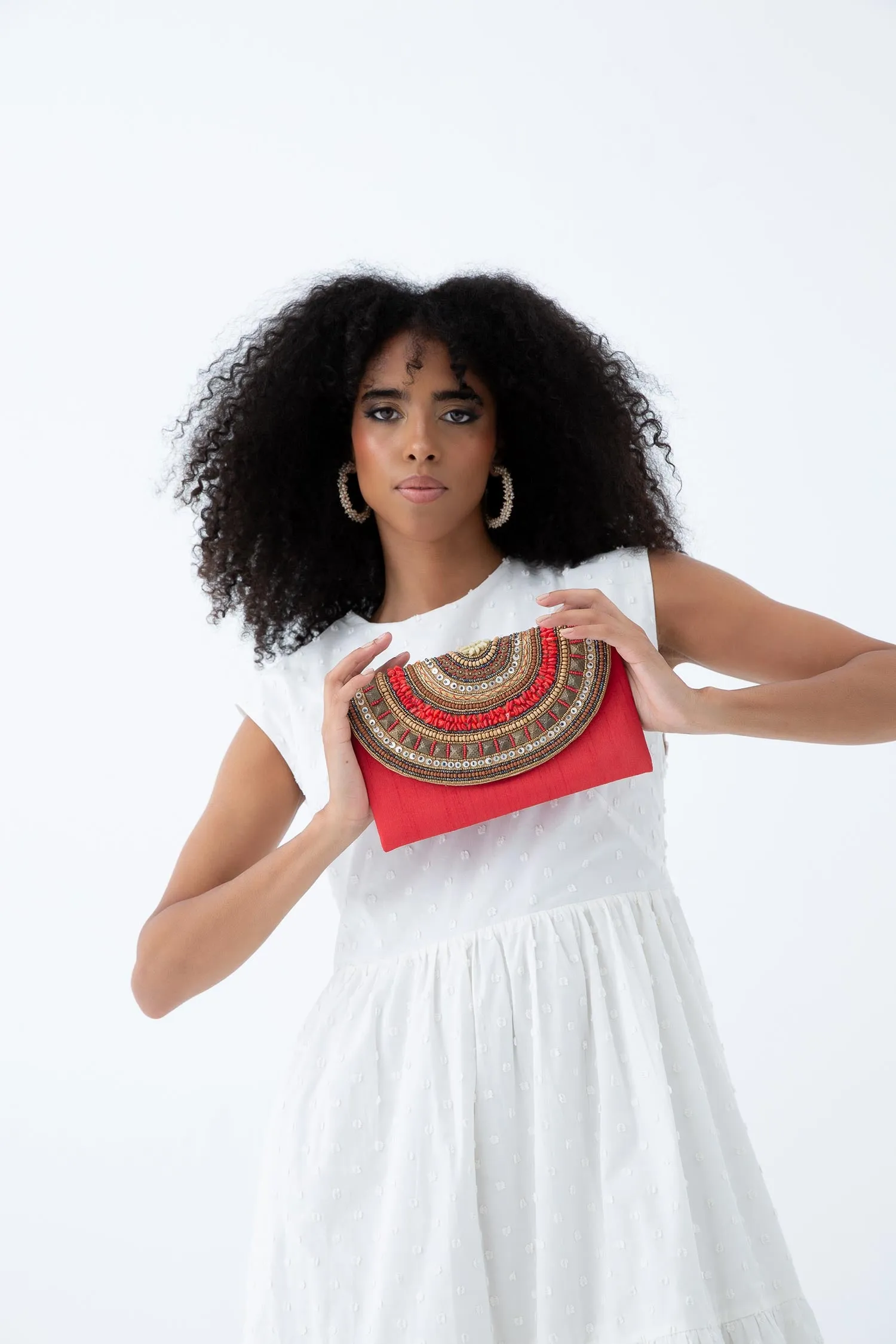 Red Chic Clutch - Taleed