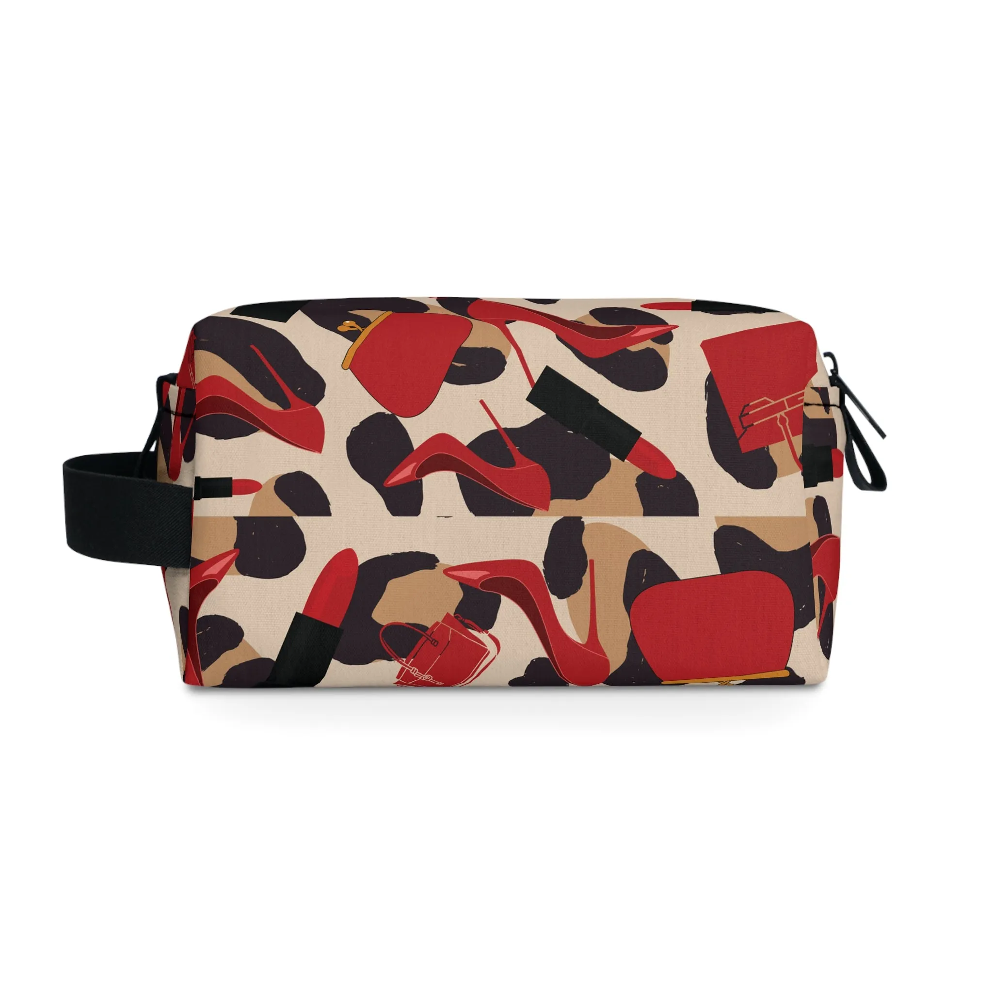 Red Leopard Toiletry Bag