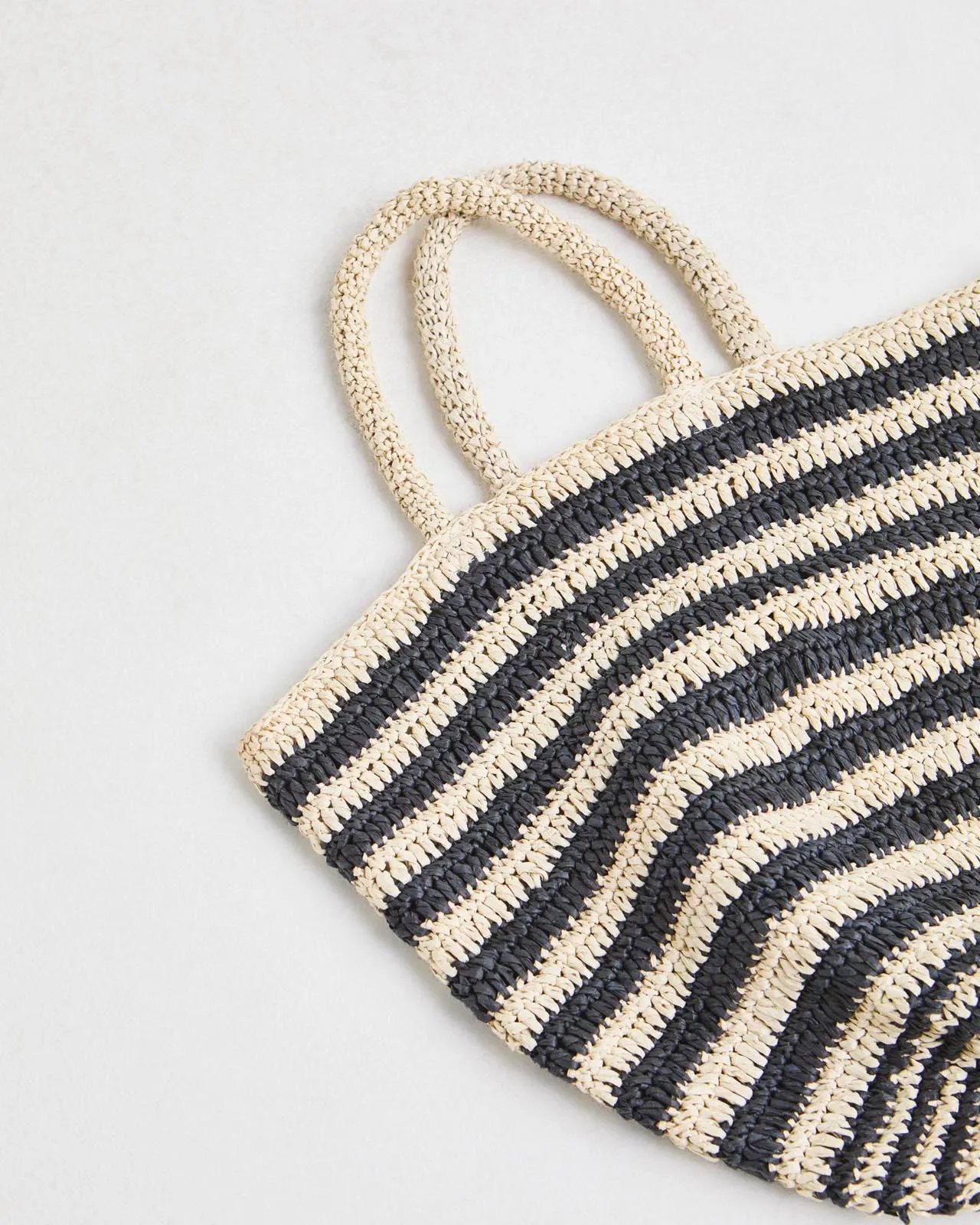 Riviera Raffia Stripe Tote