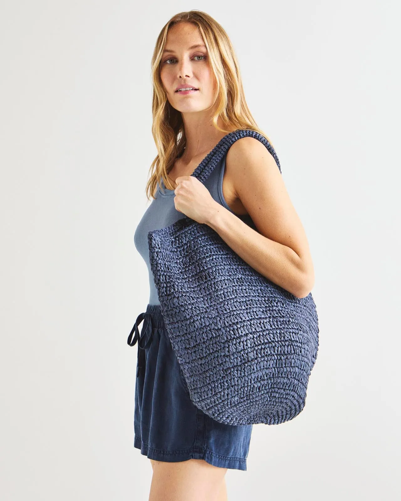 Riviera Raffia Tote