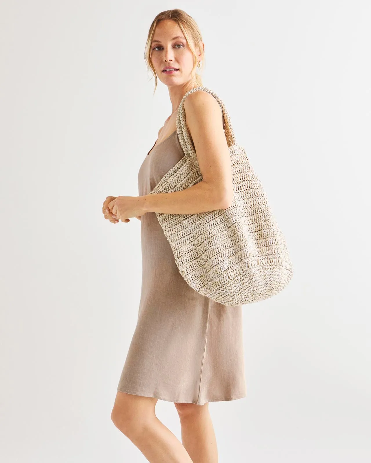Riviera Raffia Tote