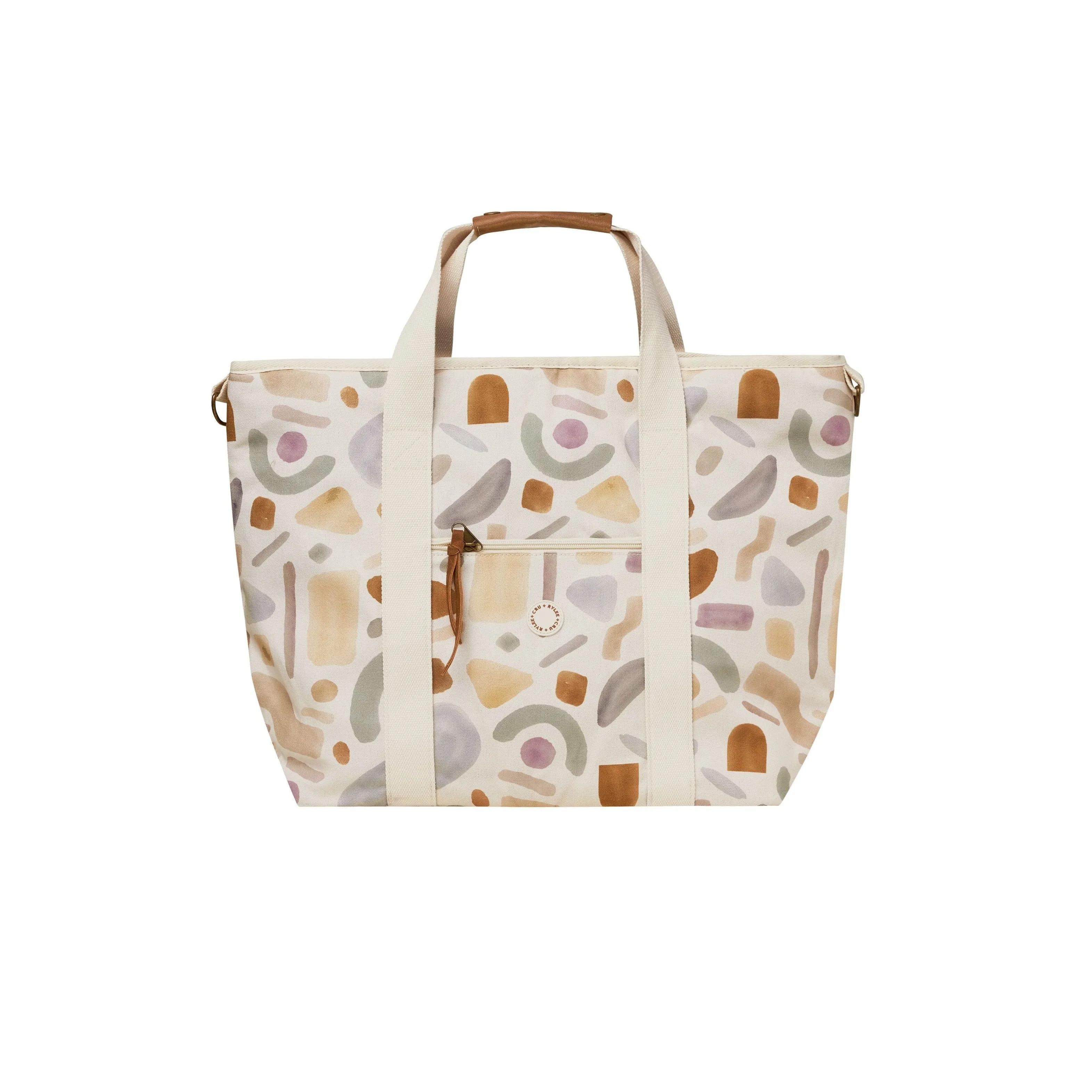 Rylee   Cru Cooler Tote - Natural Abstract