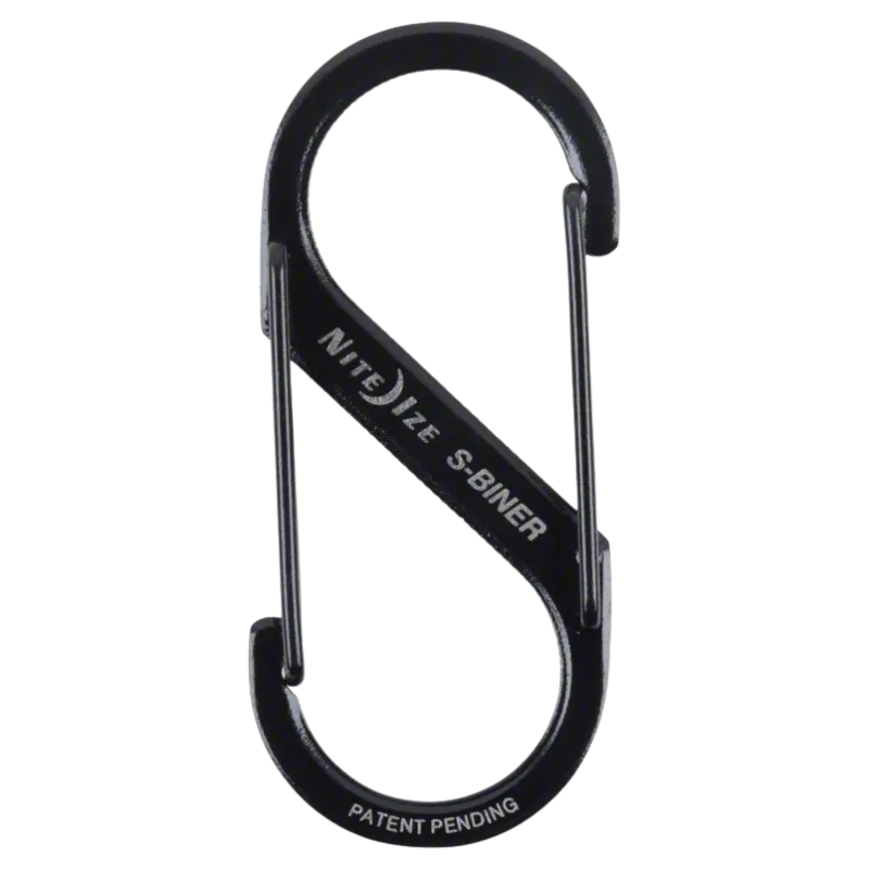 S-Binder Dual Carabiner Stainless Steel 10 lbs | Black