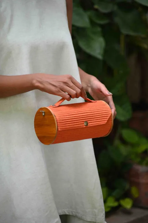 Saffron Sun Round Clutch
